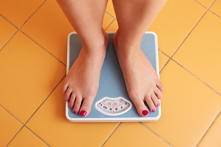 Weight loss on scales