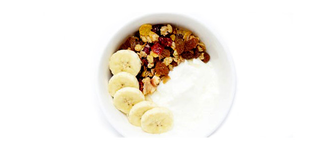 Healthy breakfast bowl