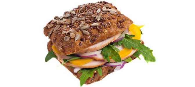 Healthy chicken sandwich