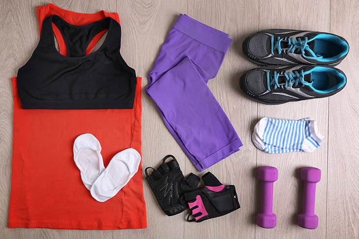 Exercise and fitness clothing choices