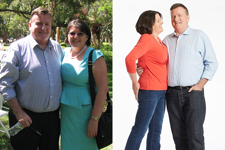 Ged and Therese joined forces to lose weight