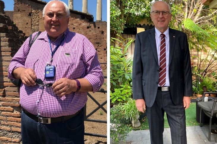 Michael lost almost a third of his body weight in 10 months