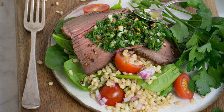 Beef and Pearl Barley Salad