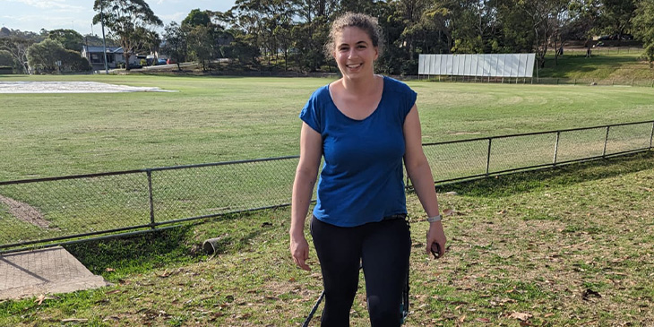 Danielle after photo, at a field