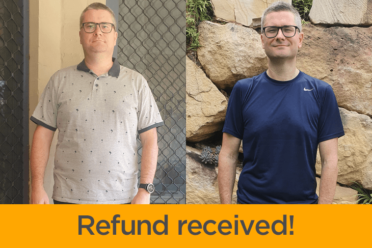 The refund incentive helped Brian lose weight and build good habits