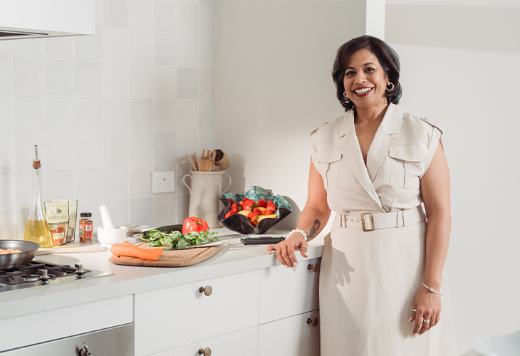 Arpita in the kitchen