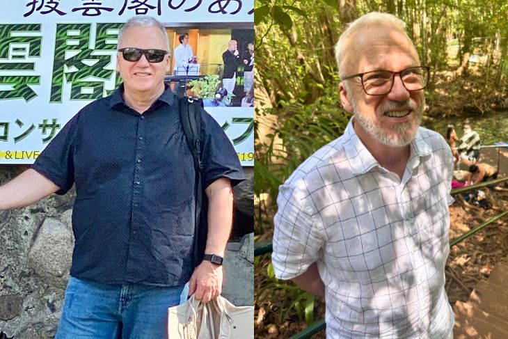Peter before and after.